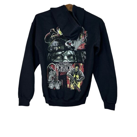 Universal Studios Unisex Sweatshirt Size XS Black Halloween Horror Nights 2021 - Picture 1 of 10